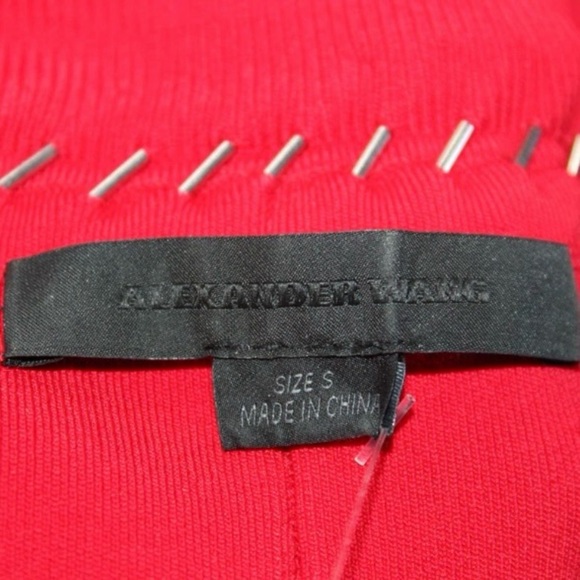 Alexander Wang Pin Pierce Bodycon Dress in Res Size Small - Picture 5 of 7